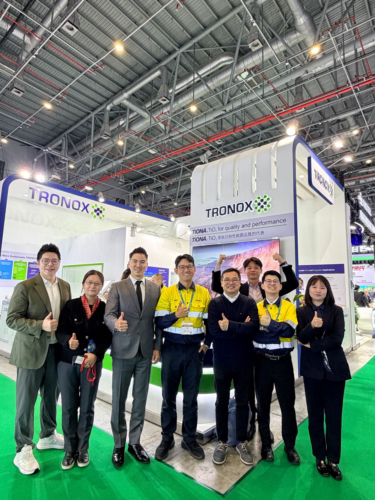 CHINAPLAS 2026 – 煌曜化工 × TRONOX特诺–展会现场协同推广钛白粉 深化合作对接