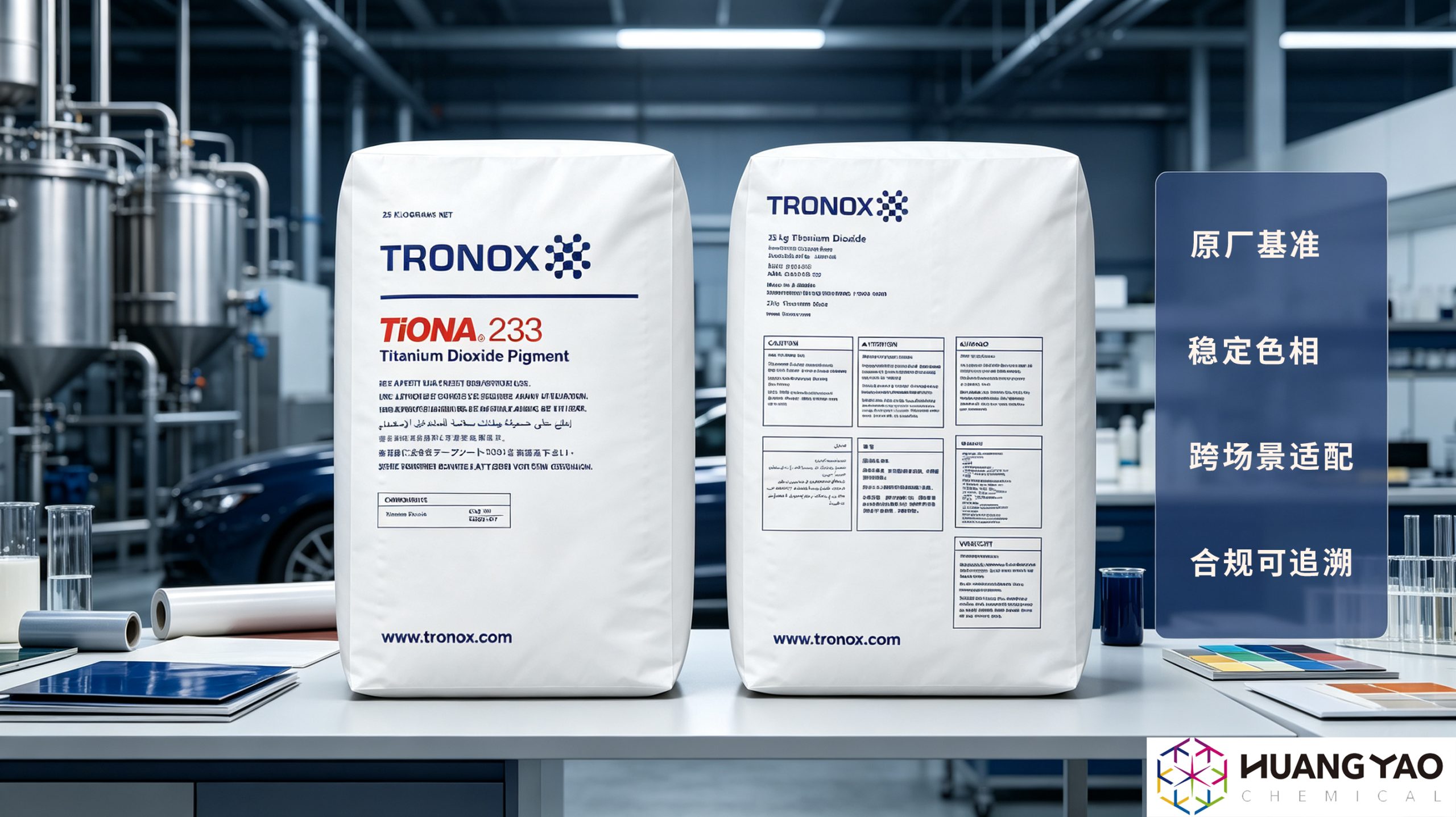 TiONA (R) 233 氯化法金红石钛白粉|高端制造的参考基准原料